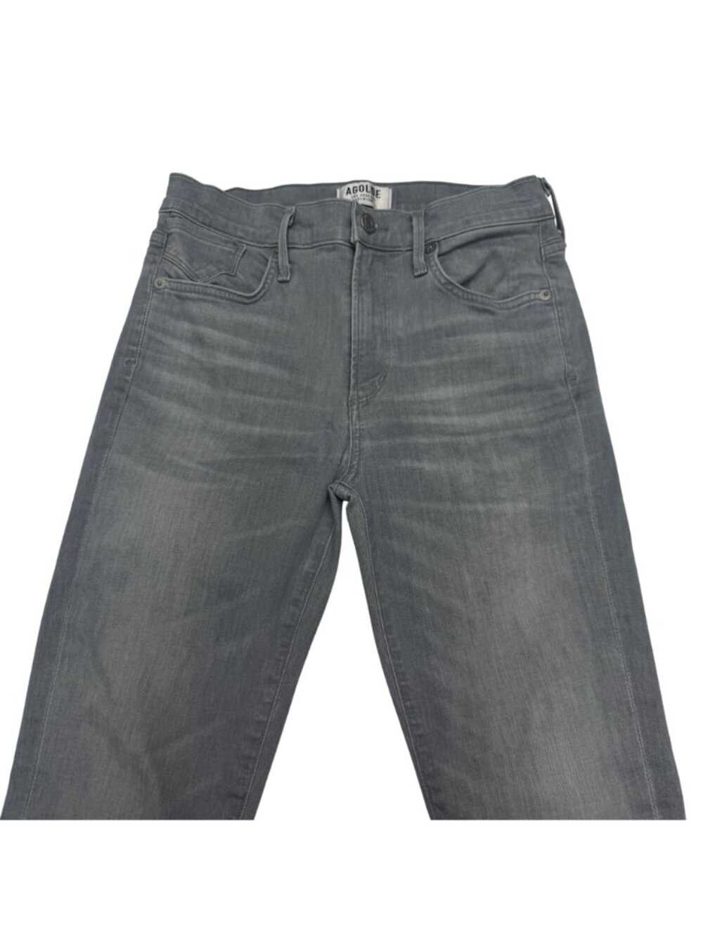 Agolde Los Angeles Premium Denim Pants Womens Gray Slim-Leg Jean USA, Size 27 - Picture 3 of 11